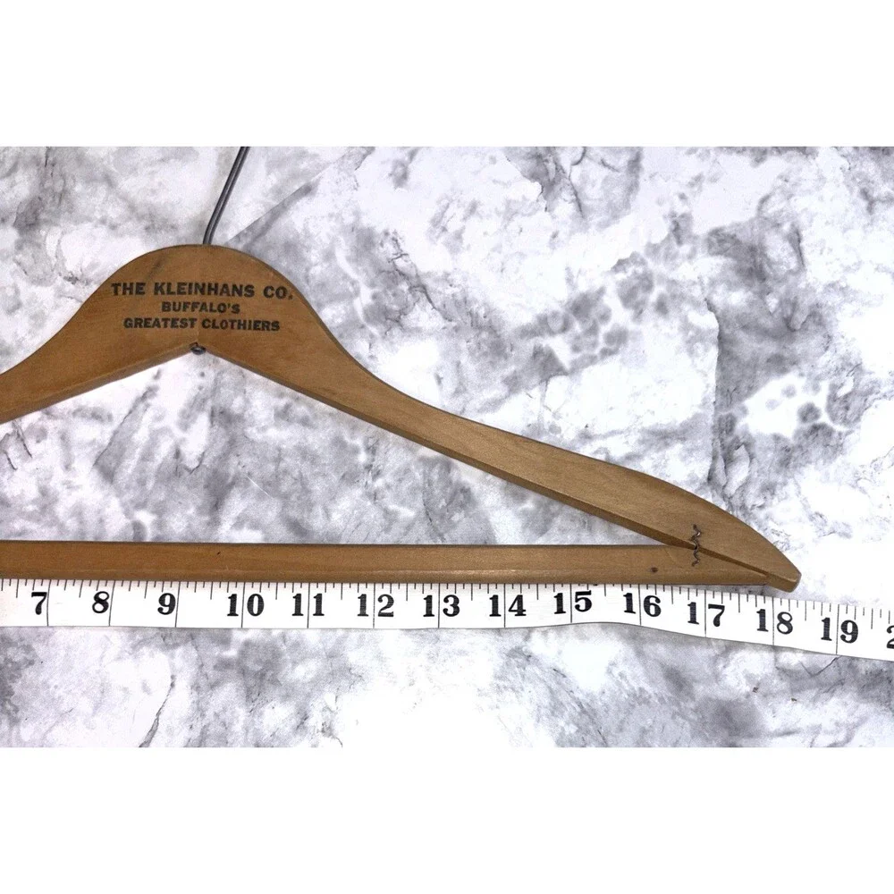 THE KLEINHANS CO Buffalo's Greatest Clothier New York NY Clothes Hanger Vintage